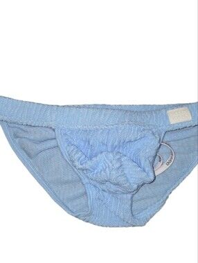 Modus Vivendi Blue Wavy Swim Brief Bikini Swimwear Textured Men's Medium